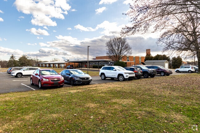 Plenty of parking at Walter Miller Elementary School.