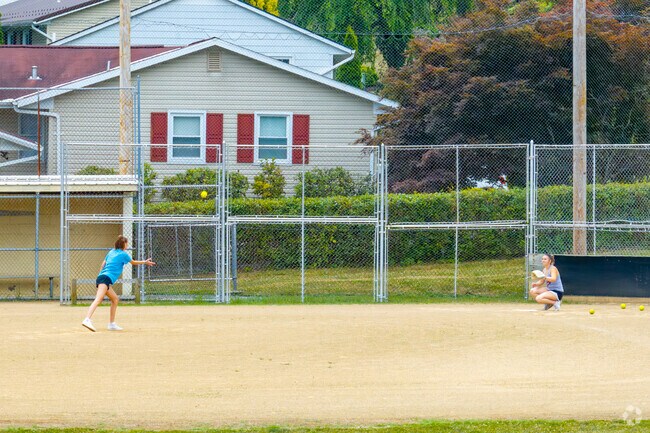 Forest Hills Playground has a baseball field