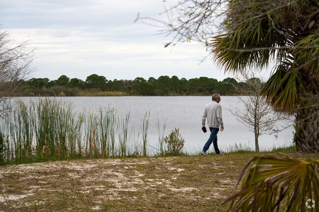 Indrio Savannahs Preserve is a nice location for lakeside walks or picnics in Lakewood Park.