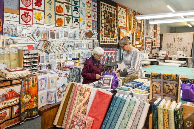 The Quilterie in Celina has an extensive selection of fabrics for quilters.