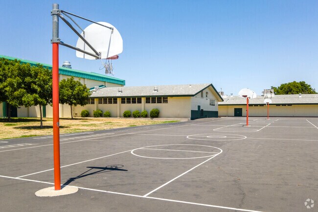 Students can play basketball at Tioga Middle School in Hoover.