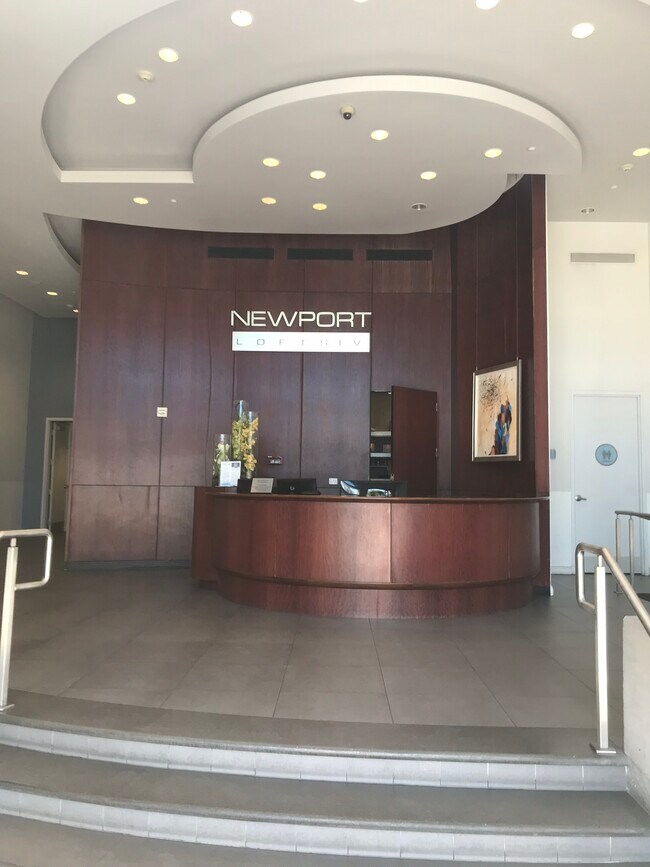 Controlled entry with staffed concierge desk
