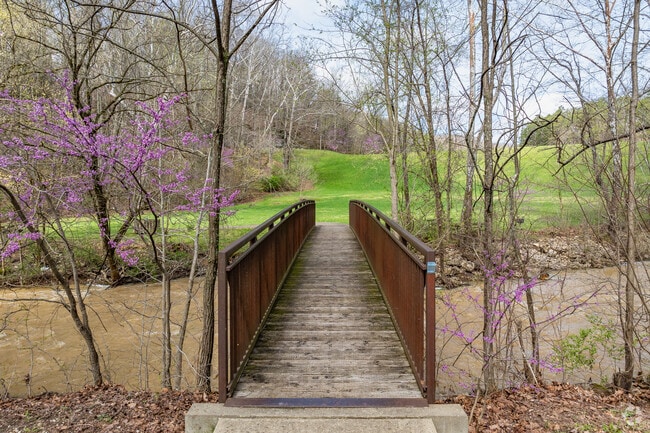 She also says Lake Vesuvius Recreation Area near Ironton, Ohio features a bridge over the narrow portion of the lake.