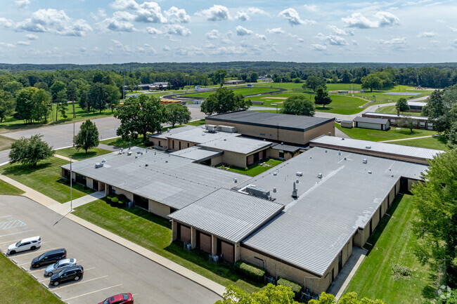An array of athletic facilities can be found behind Concord High School.