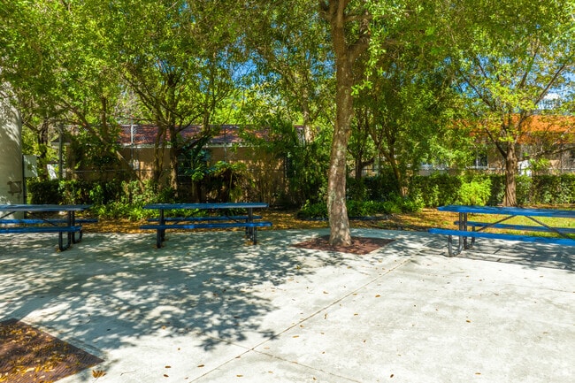 Students can enjoy the outdoor space at Young Men's Preparatory Academy in Wynwood.