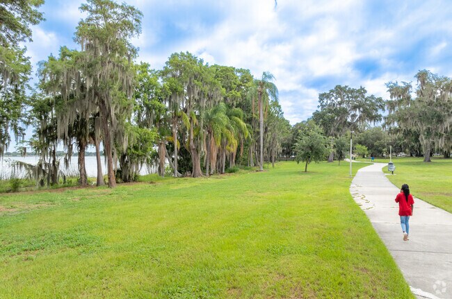 Clear Lake Park is a beautiful large greenspace with a playground and trails.