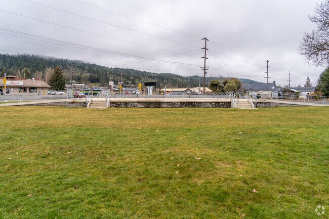 Central Park's Half Shell is closed during the winter but is home to Music Off Central ever summer in Sutherlin.