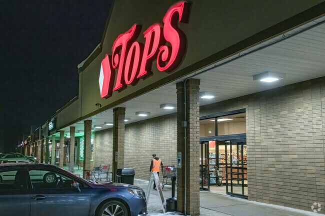 The Tops grocery store on Foote Avenue in Jamestown sits right next to Kiantone, providing convenient access for residents.