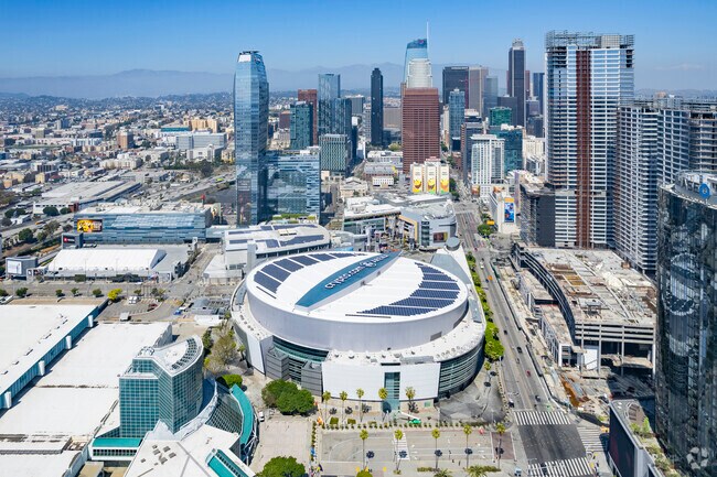 Crypto.com Arena (formerly the Staples Center) is located in the heart of Downtown LA.