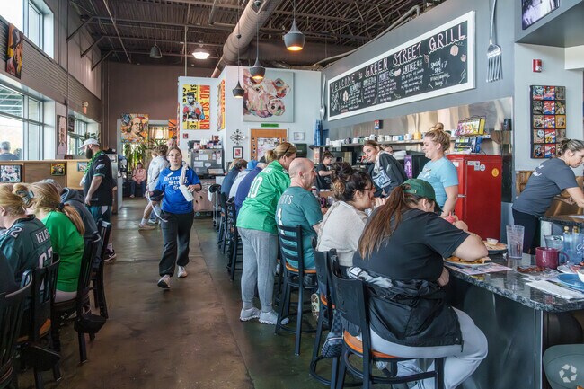 Folks from all around East Caln come to the Green Street Grill for a hearty breakfast.