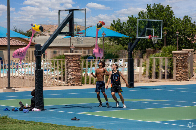 Sahuarita residents have access to numerous green spaces and athletic courts.