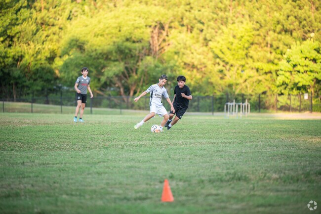 Play some soccer at Crestwood Park near Oak Ridge Park.