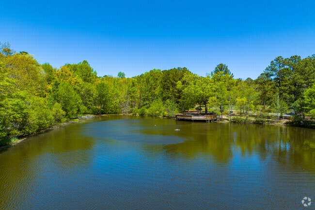 Deep Run Park near Raintree has plenty of trails to hike, playgrounds, and basketball courts.