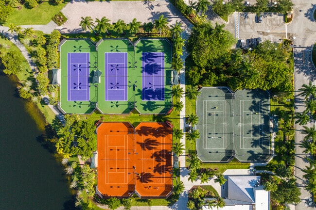 Tennis and pickleball courts are inside the Midtown Athletic Club in Windmill Ranch Estates.