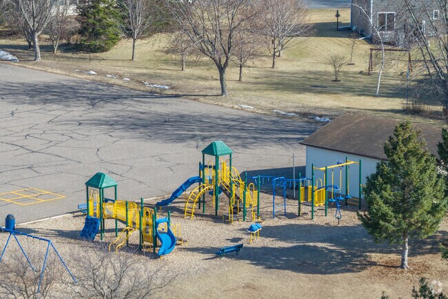 There is a modern playground at Christ Lutheran School.