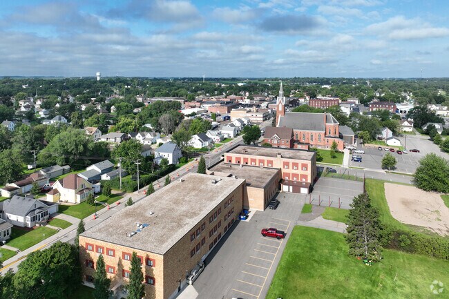 Holy Family School lies near downtown Sauk Centre.