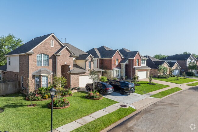 Attached two-car garages adorn a majority of the single family homes in Southern Trails.