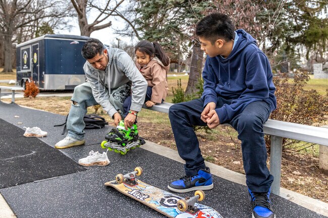 Third Ward Memorial Park’s outdoor ice rink is a winter hub for the community.