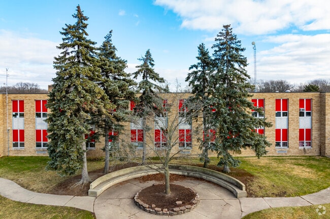 Robert J. West Middle School front walkway.