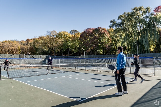 Residents can enjoy playing paddleball with friends in Tourtellote Park.