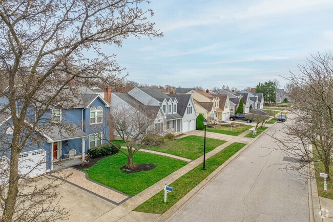 Mature trees and well manicured lawns along well paved sidewalks are a common site in Linthicum.