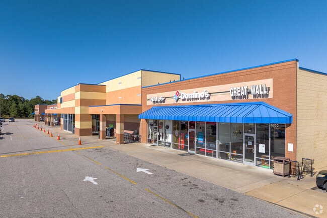 There are stores and restaurants along Sand Hill Road in Grays Creek.
