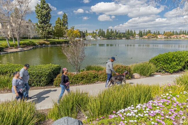 Walking Eastlake's lake is a favorite activity for residents.