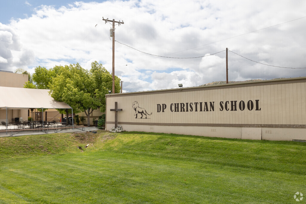 Lion Illustration at the Entrance to DP Christian School in Hemet.