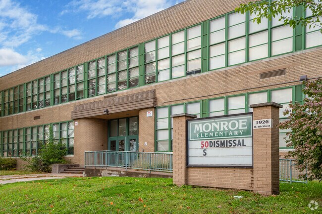 Monroe Elementary School is in the Fejervary neighborhood of Davenport, Iowa.