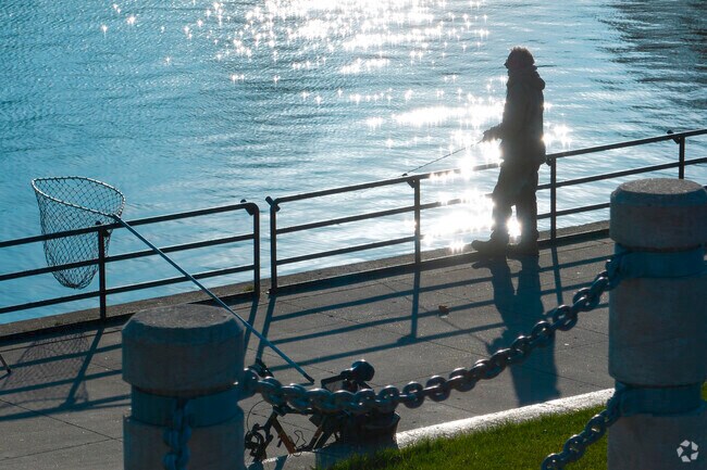 Relax by the water and see if the fish are biting in Lincoln Park Kenosha.