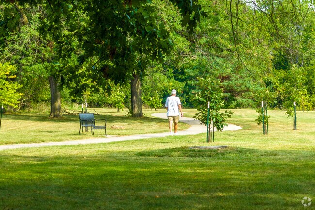 The Big Papio Trail is a popular avenue for walkers, joggers, and bikers alike in the Bryn Mawr area.