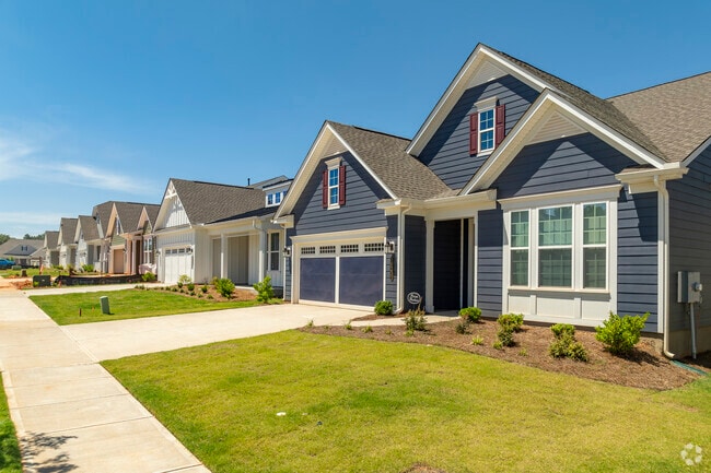 Many of the homes around Bradfield Farms are newer modern homes drawing new residents.