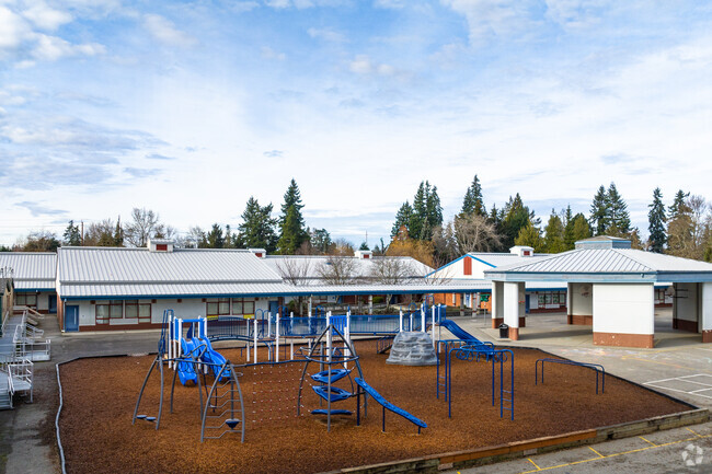 Olivia Park Elementary School is in the Everett Mall South neighborhood district of Everett, WA.