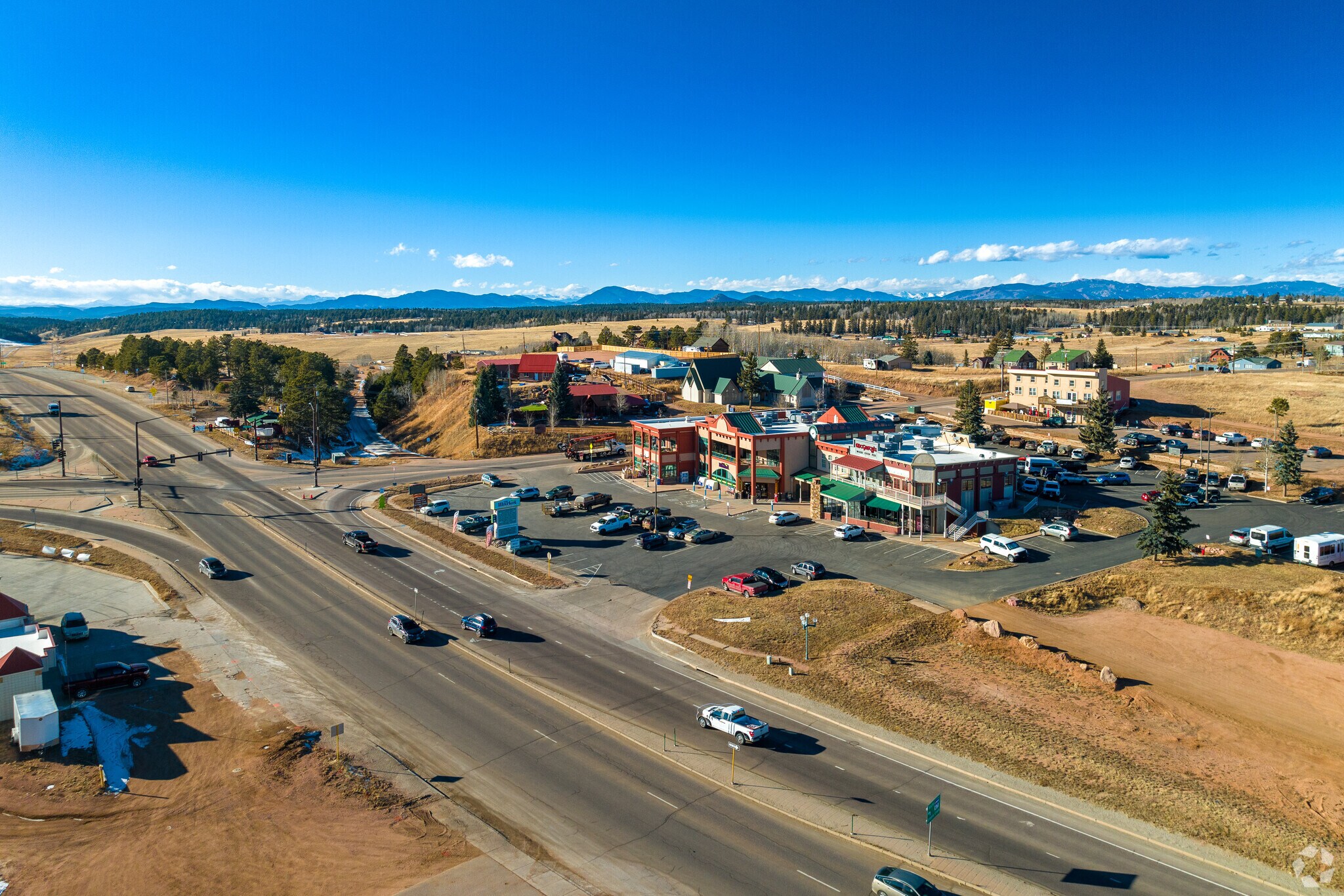 The main drag of Divide is on Highway 24.