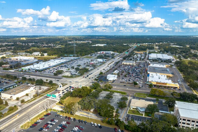 Many retailers and grocery stores can be found on Van Fleet Drive just north of East Bartow.