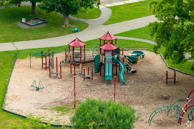 Caroline Elementary School has a nice playground for students.