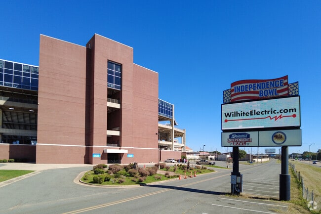 The Independence Stadium near Sunset Acre is home to the annual Independence Bowl game.