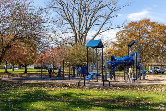 Junge Park's playground provides outdoor entertainment for Near North Side youth.