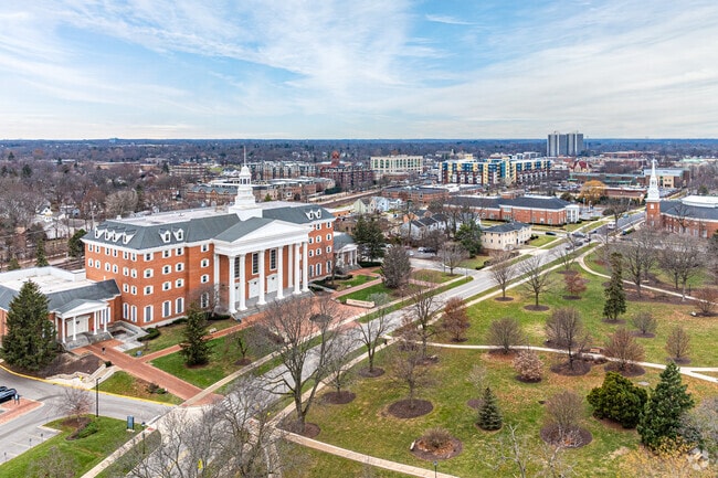 Wheaton maintains its historic feel, supported by Wheaton College’s historic buildings.
