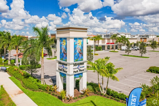 Shops at Miramar Park Place are modern and new to visit near the Miramar Park Neighborhood.