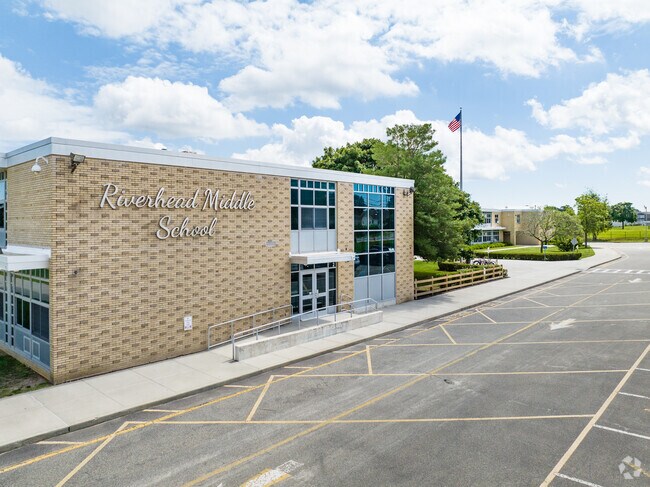 Many students attend Riverhead Middle School near Calverton.
