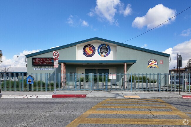 Frontside of Legore Elementary School in El Monte, Ca.