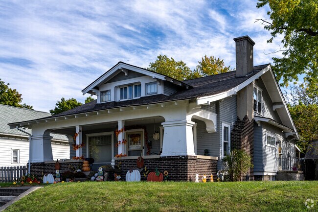 Elaborate Bungalow style homes are prevalent throughout Marion's Center City neighborhood.