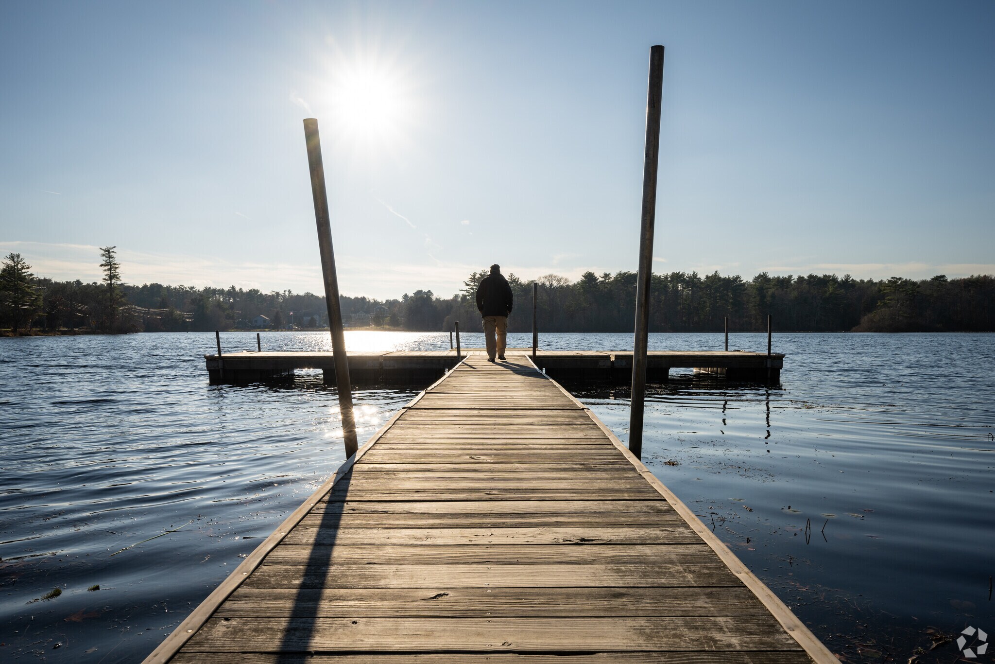 A peaceful view can be experienced at New Bedford Reservoir in New Bedford.