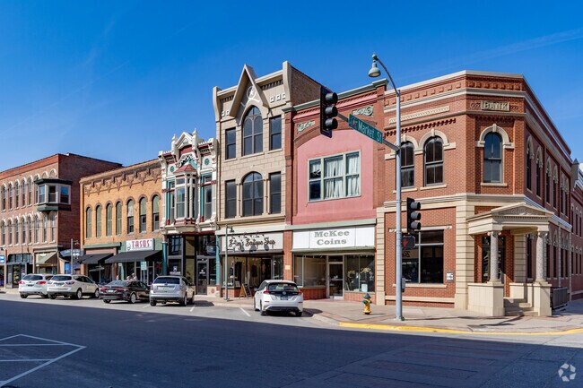 Downtown Oskaloosa has recently benefitted from state revitalization projects.