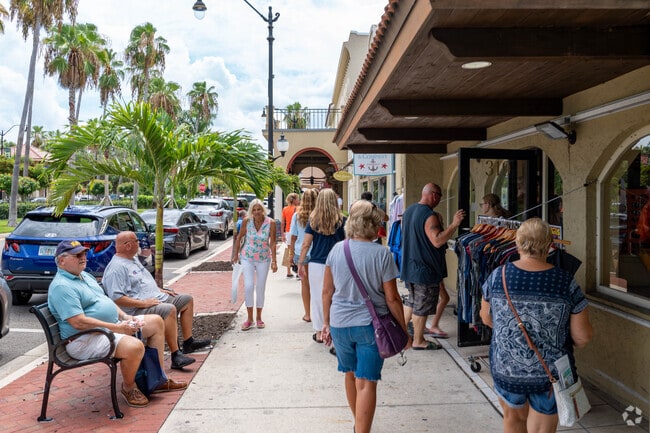 Downtown Venice comes alive during the Christmas in July celebrations.