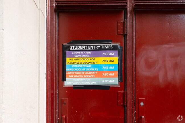 Experience artistic education at Gramercy Arts High School in Gramercy Park.