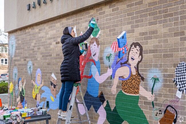 Locals can be found painting new murals near Pine Trails Estates.