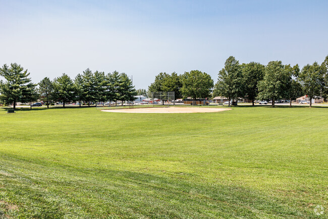 A ball field occupies part of the Espy Elementary School campus.