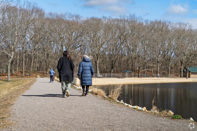 Locals of enjoy walking around the Old Reservoir located in Prospect Hill.